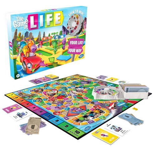 Hasbro The Game of Life - Family Board Game for Ages 8+ damaged box