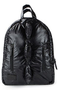 7 A.M. Enfant 12" Dino Puffer Backpack - Black mini