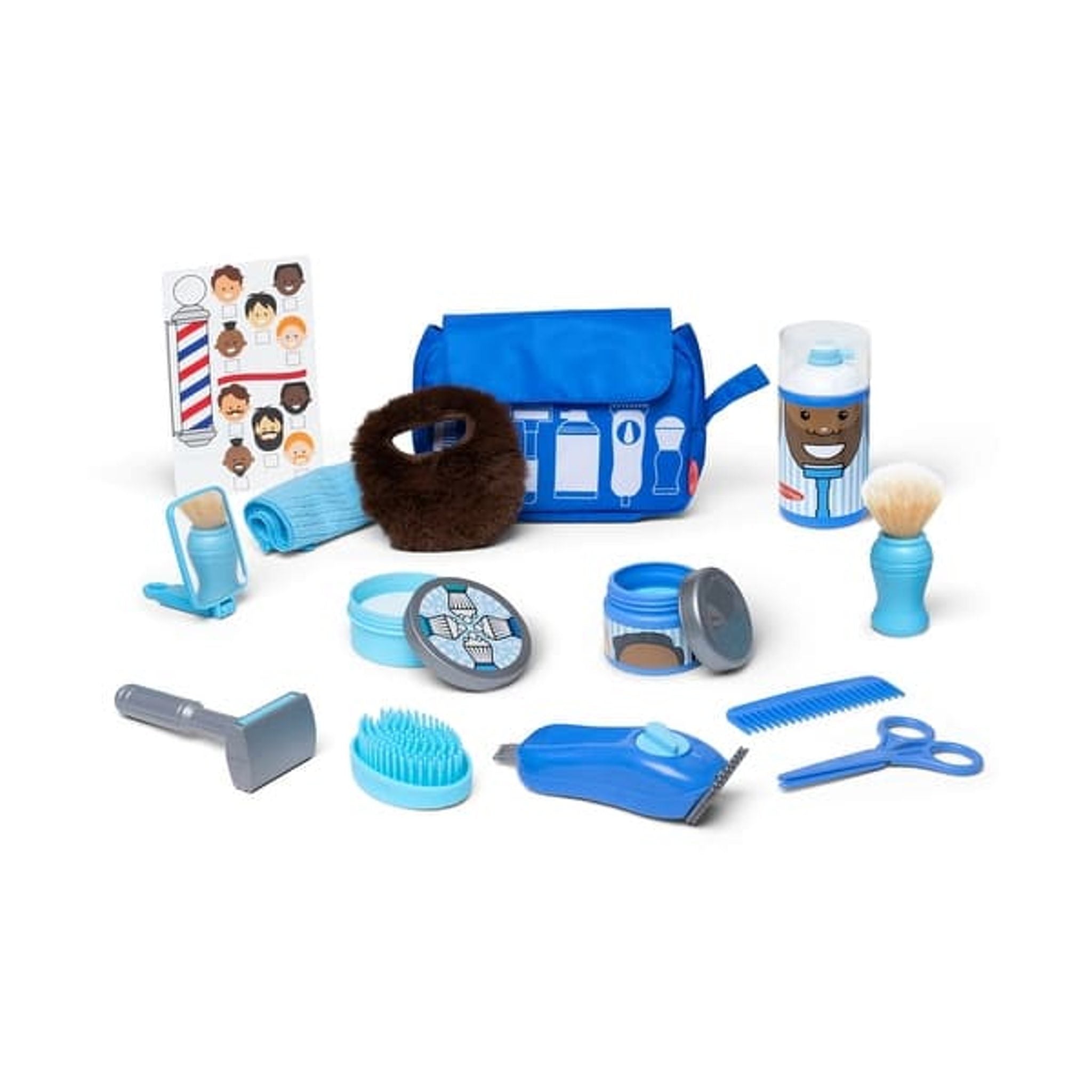 Melissa & Doug Barber Shop Shaving Pretend Play Set - damaged box!!
