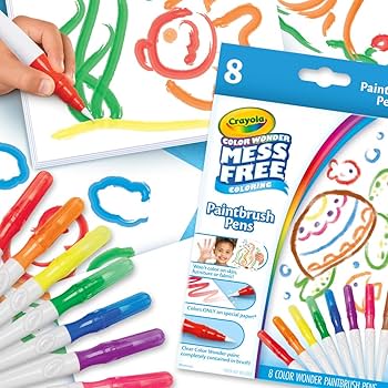 Crayola Color Wonder Paintbrush Pens, 8ct