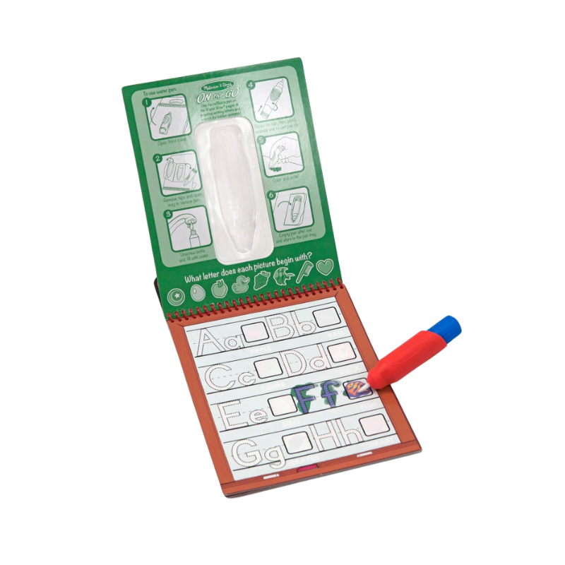 Melissa & Doug Water Wow! Reusable Water-Reveal Activity Pad Alphabet