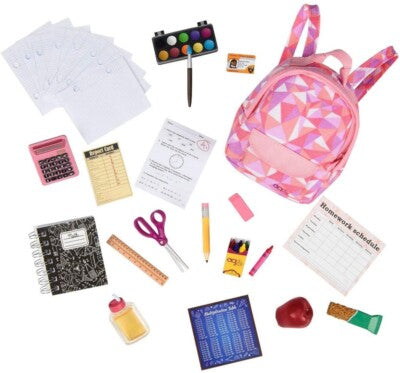 Our Generation Off to School Playset - packaging slightly damaged