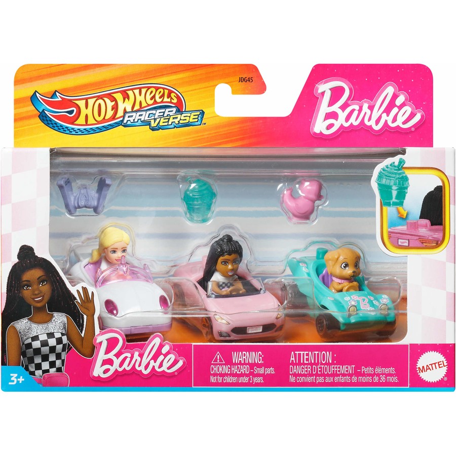 Hot Wheels Barbie Malibu Ken Teresa Diecast Car Set