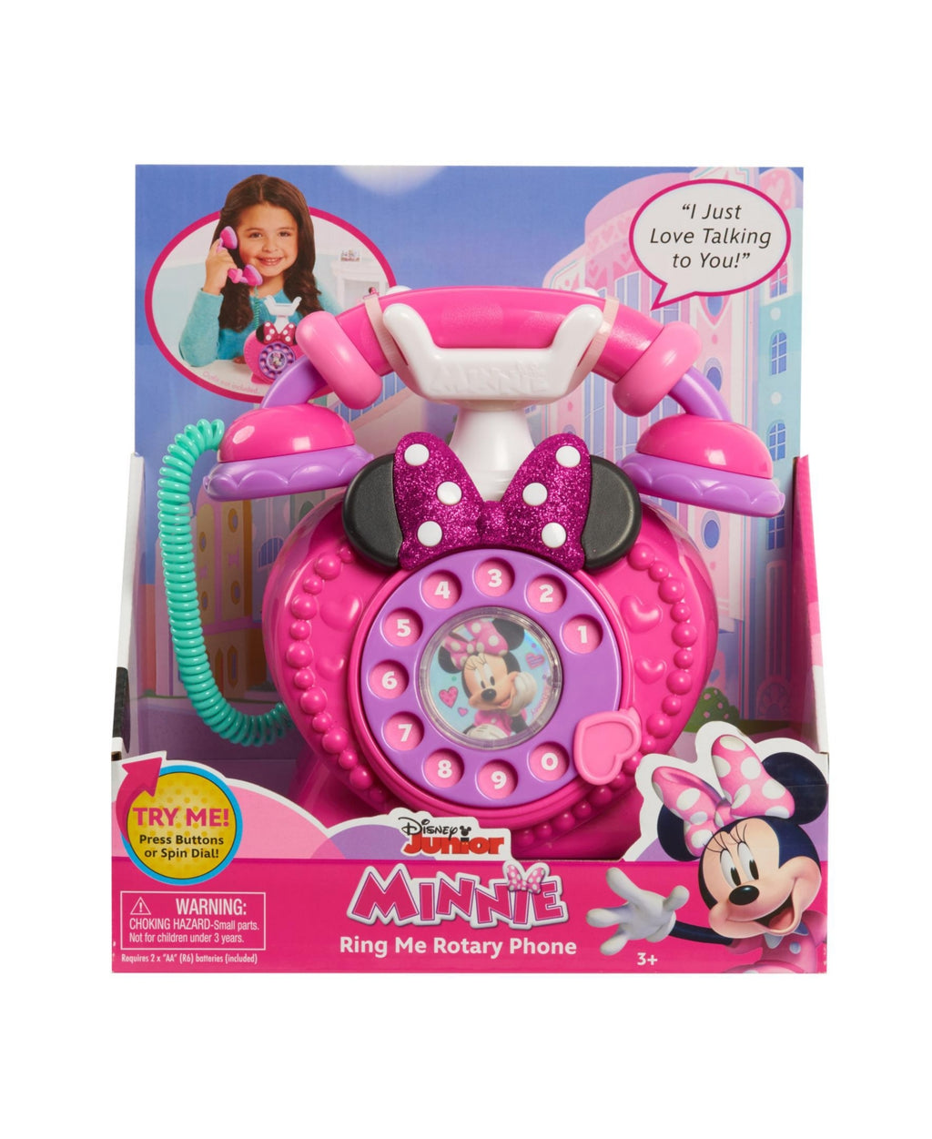 Minnie Mouse Rotary Phone with lights and sounds