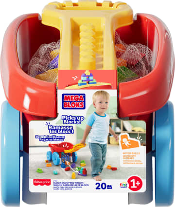 Mega Bloks First Builders Scooping Wagon, 20-Piece Building Set