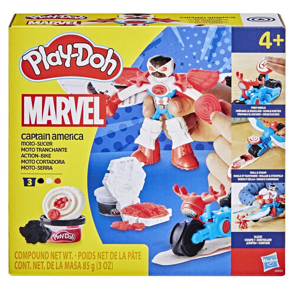 Play-Doh Marvel Captain America Moto-Slicer Playset Size 1