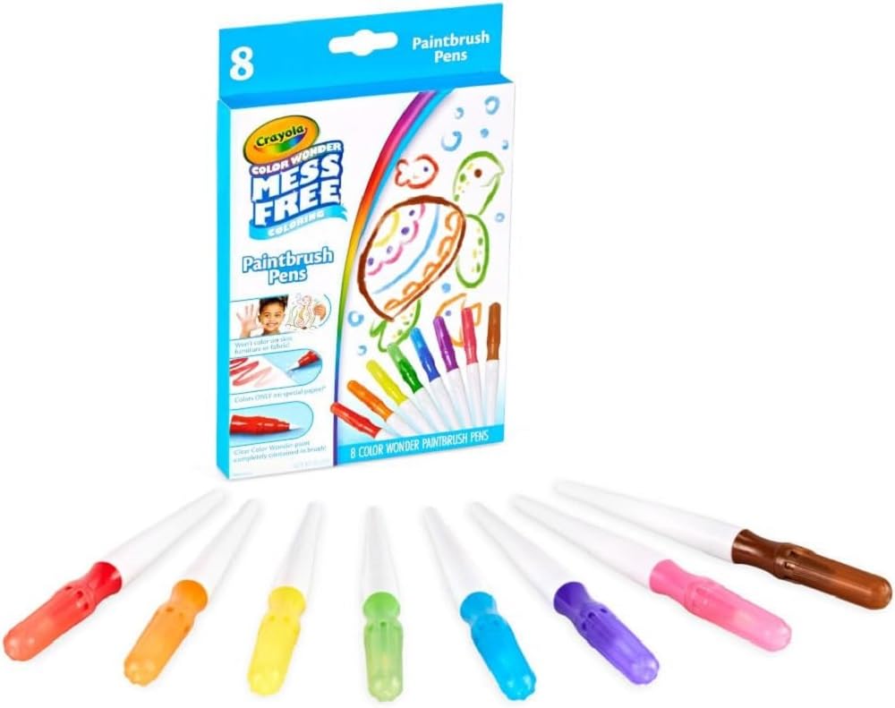 Crayola Color Wonder Paintbrush Pens, 8ct