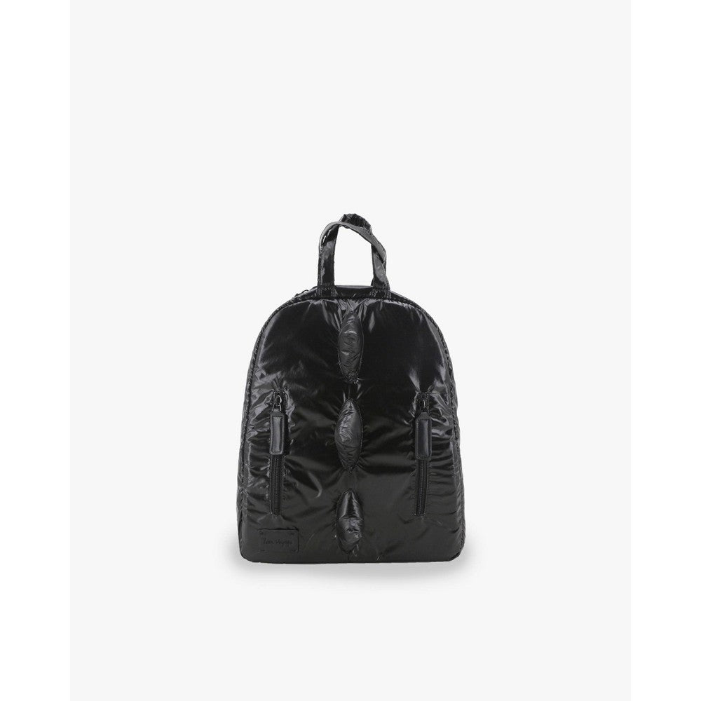 7 A.M. Enfant 12" Dino Puffer Backpack - Black mini