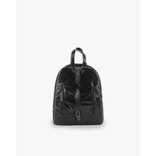7 A.M. Enfant 12" Dino Puffer Backpack - Black mini