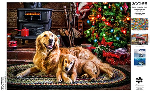 Buffalo Games Holiday Happiness 300-Piece Jigsaw Puzzle