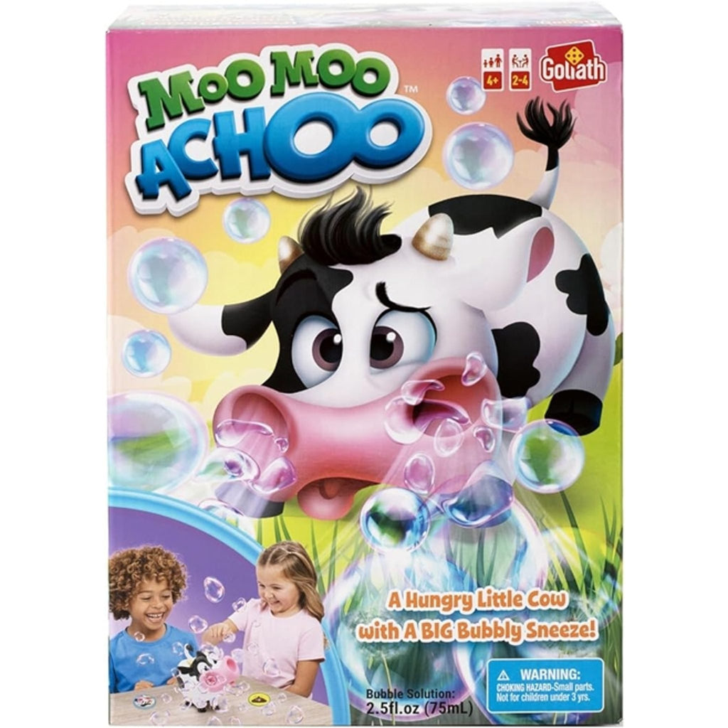 Goliath Games Moo Moo Achoo Game | Gather Clover, Sneezes Bubbles