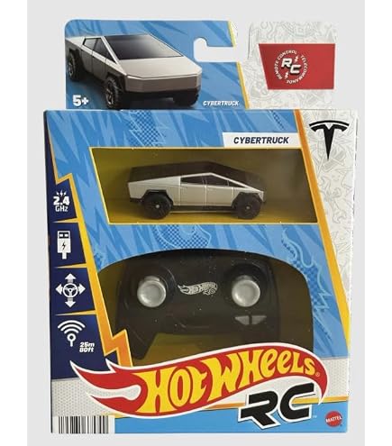 Hot Wheels Tesla Cybertruck RC Car 2.4 GHz 1:64 Scale