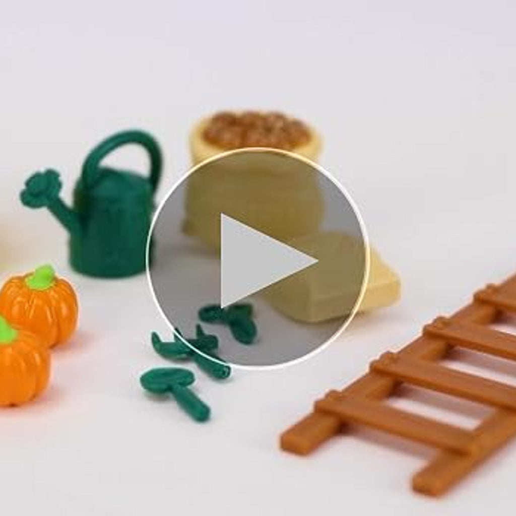 Lil Woodzeez Happy Harvest Farm Playset - 20 Pcs, Ages 3+