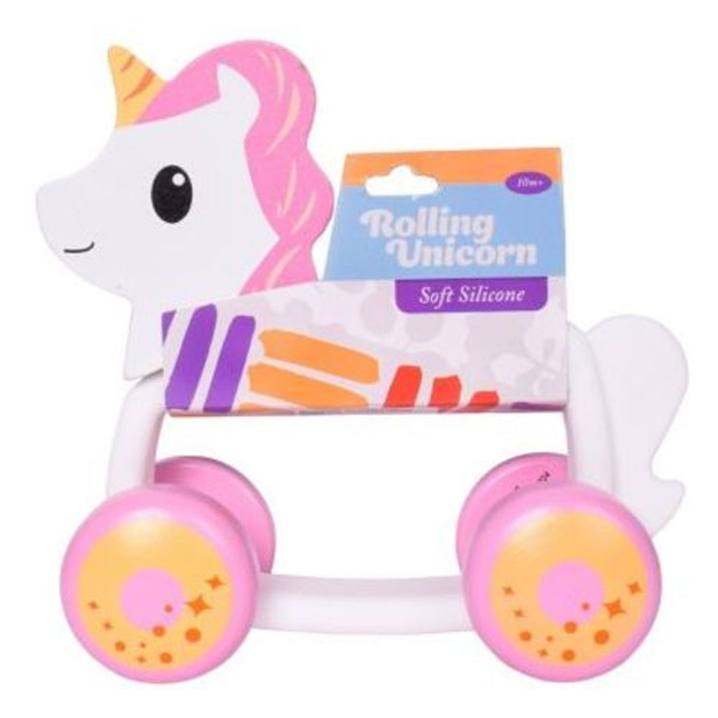 Sunny Days Unicorn Roller Pull Toy Rattle: Gross Motor Skills baby gift