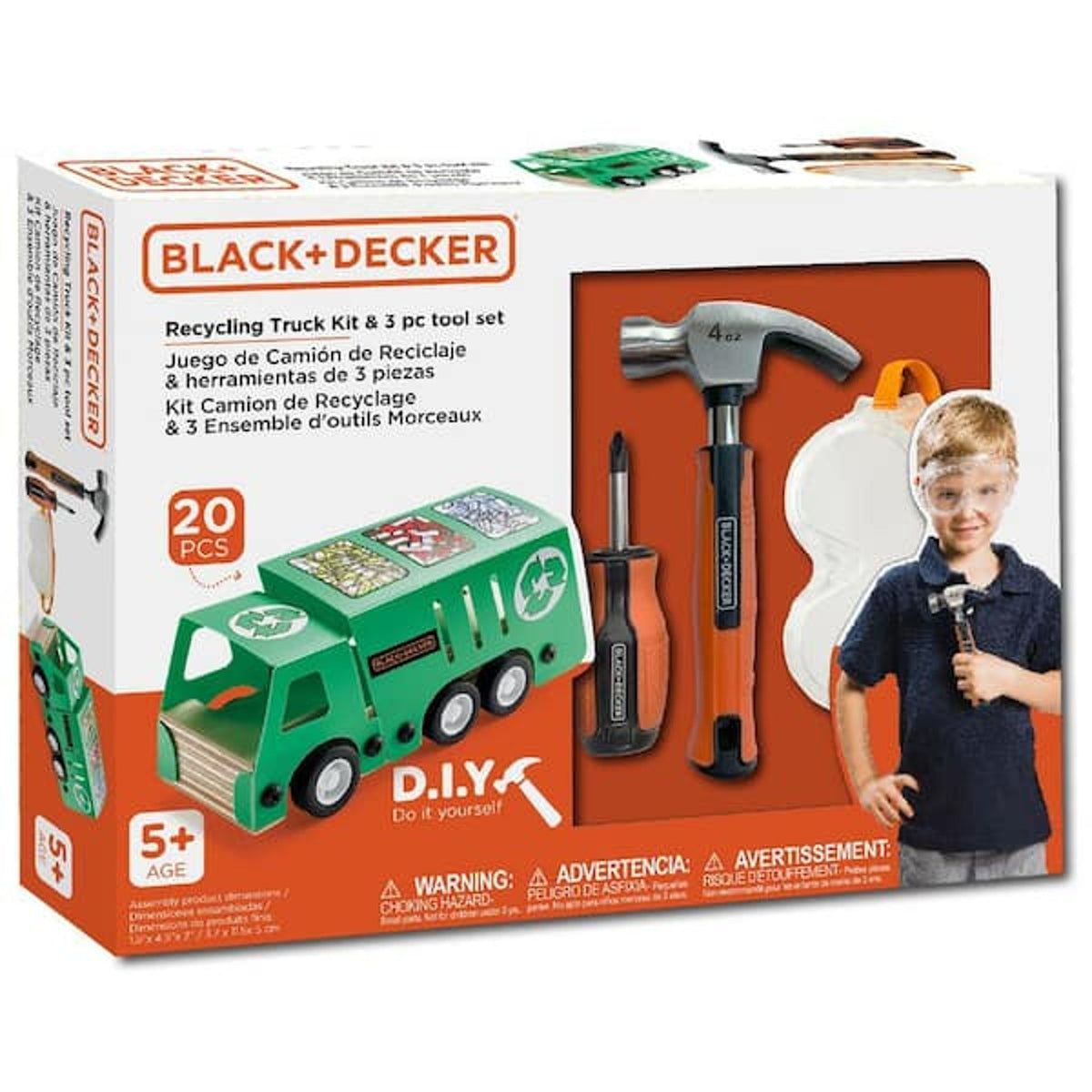 Black + Decker Kids 13-Piece Tool Set, Medium Pack of 1