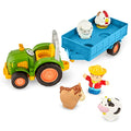 Battat Farming Fun Tractor, Lights and Sounds - includes farmer and animals!