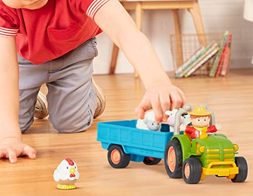 Battat Farming Fun Tractor, Lights and Sounds - includes farmer and animals!