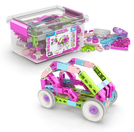 Engino Maker Girl STEM 20-Model Engineering Set, Ages 7+