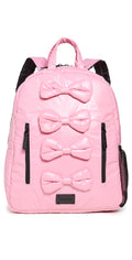 7AM Enfant 14" Bows Puffer Backpack - Blush, midi