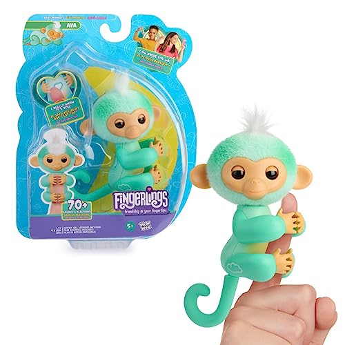 Wow Wee Fingerlings Interactive Baby Monkey Ava, Pack of 1