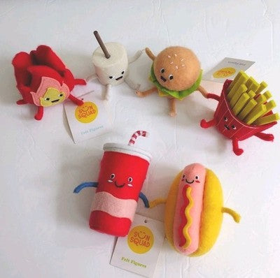 Sun Squad Felt Fire and Marshmallow Duo Summer Figurines