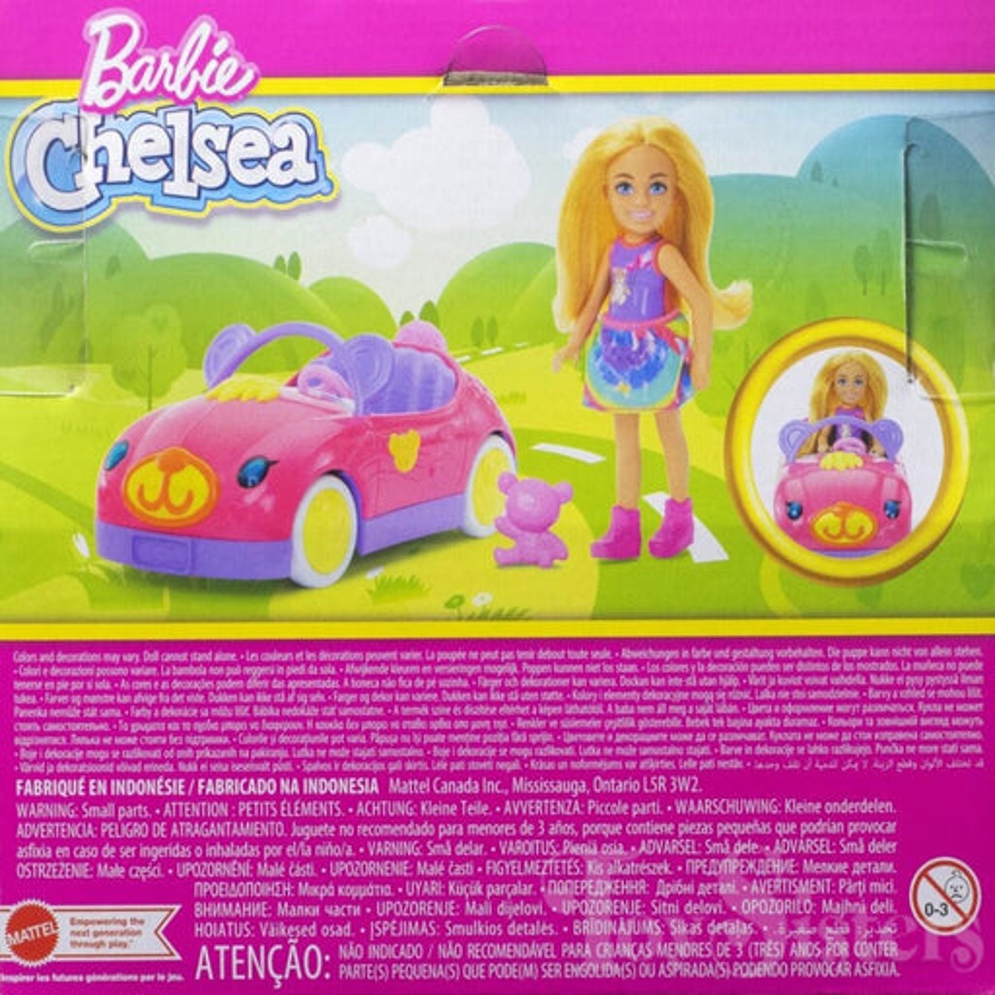 Barbie Chelsea Vehicle Set with Doll, Toy Car & Teddy