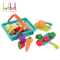 Battat Farmers Market Basket - 37-Pcs Pretend Play Food Set