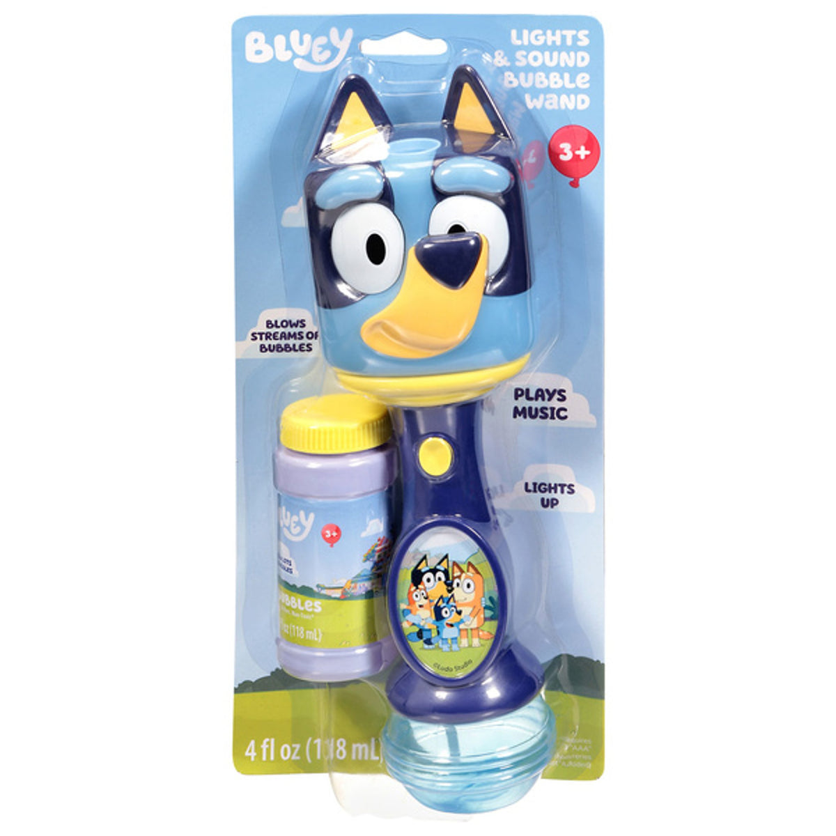 Bluey Light & Sound Bubble Wand by Little Kids Inc.