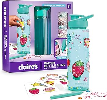 Claire's DIY Diamond Painting Water Bottle Kit, 990+ Gems