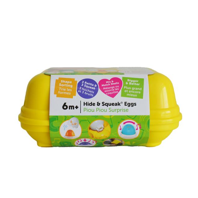 TOMY TOOMIES Hide & Squeak Eggs, Sorting & Matching
