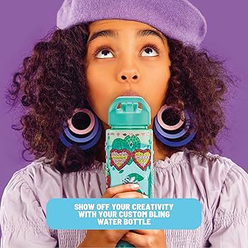 Claire's DIY Diamond Painting Water Bottle Kit, 990+ Gems