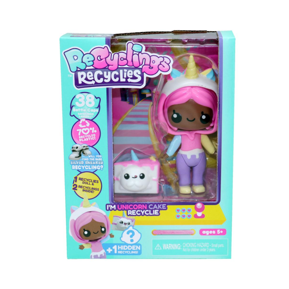 Recyclings Unicorn Cake Doll