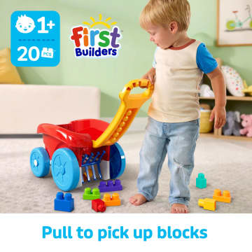 Mega Bloks First Builders Scooping Wagon, 20-Piece Building Set
