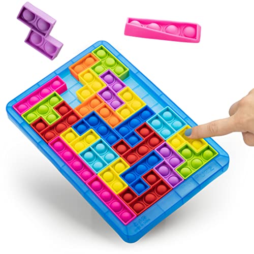 Power Your Fun Pop Puzzle Popper Fidget Game MediumUS Blue