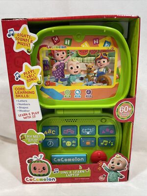 Just Play CoComelon Sing and Learn Laptop, 9.25" Interactive Toy