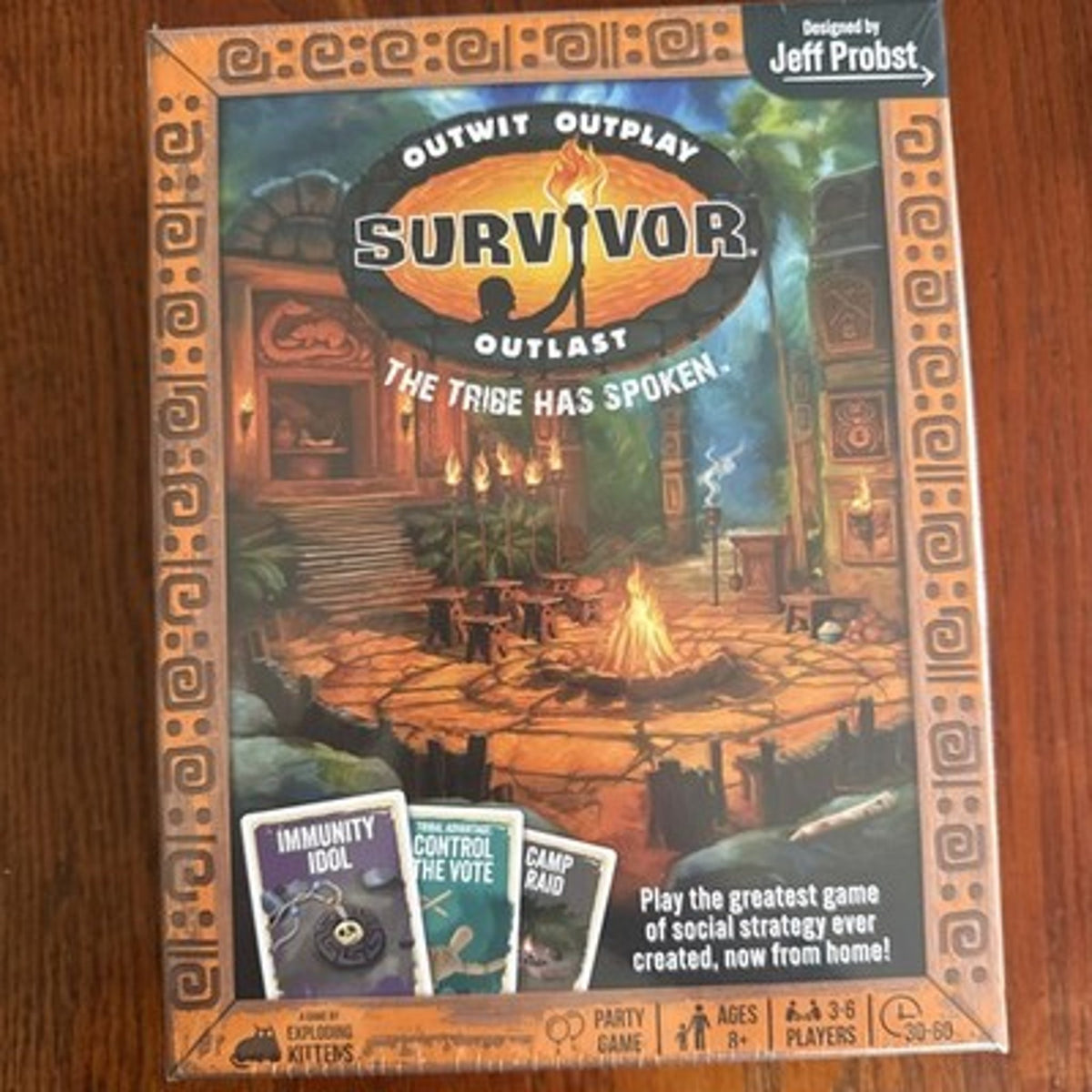 Exploding Kittens Survivor: The Tribe Has Spoken Board Game