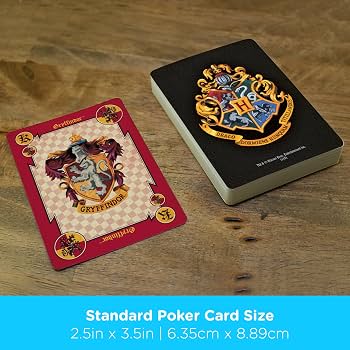 Harry Potter Crests Playing Cards One Size