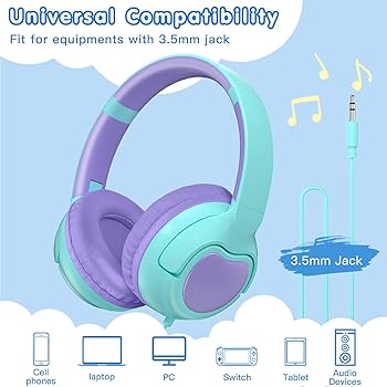 Zihnic Kids Wired Headphones