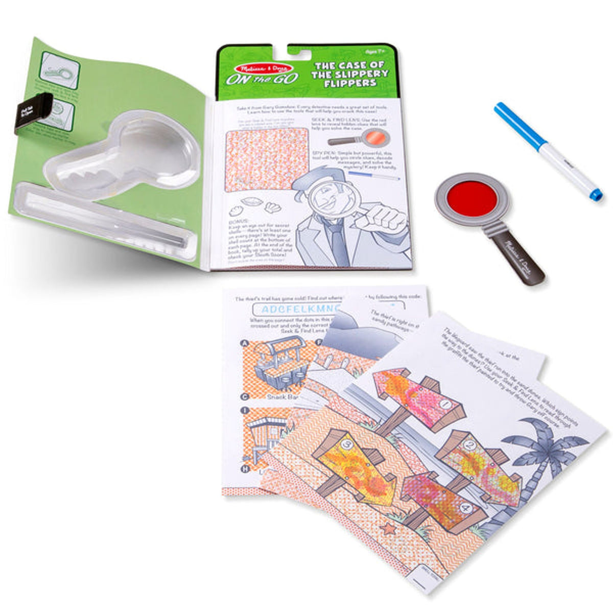 Melissa & Doug Secret Decoder Slippery Flippers Toy 6+
