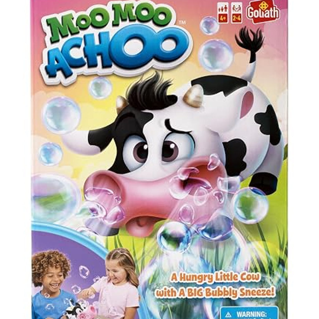 Goliath Games Moo Moo Achoo Game | Gather Clover, Sneezes Bubbles
