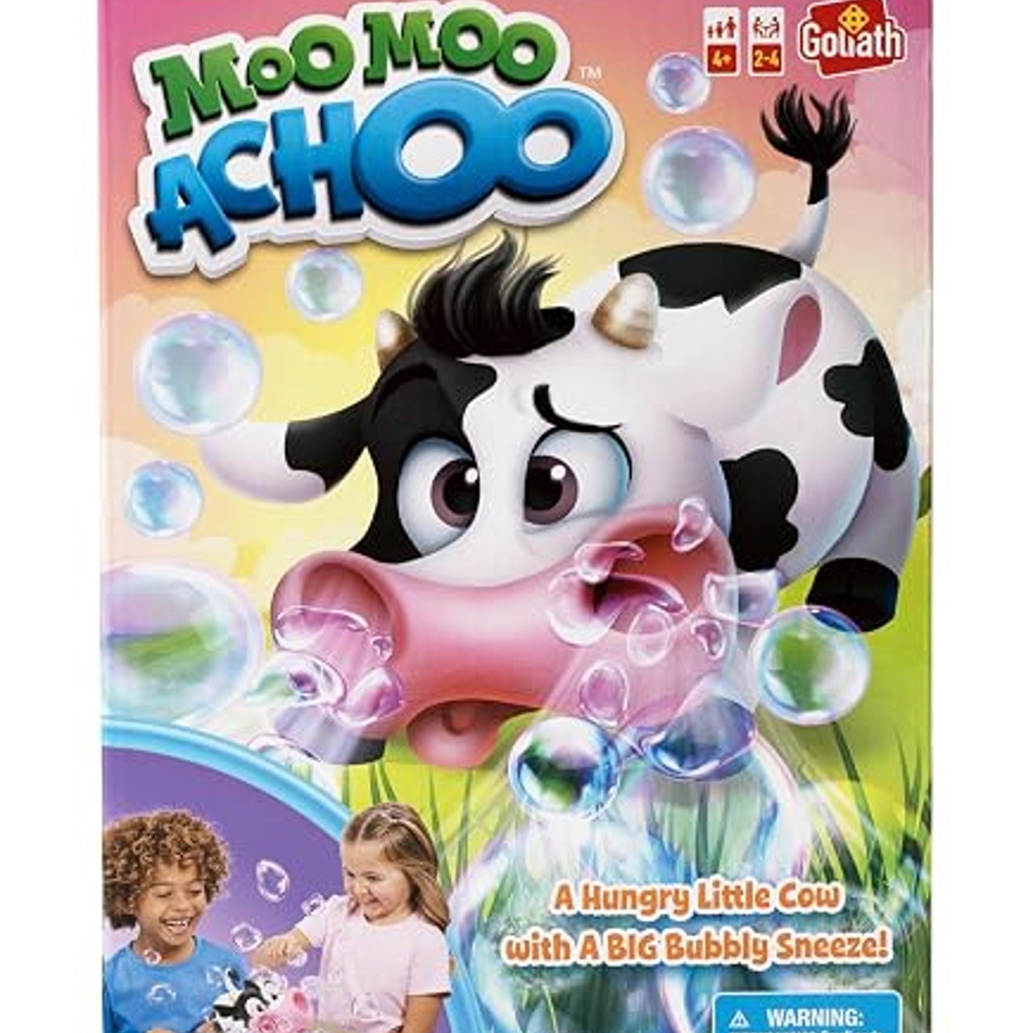 Goliath Games Moo Moo Achoo Game | Gather Clover, Sneezes Bubbles