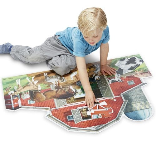 Melissa & Doug Busy Barn 32-Piece Large Floor Puzzle