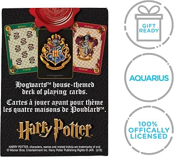 Harry Potter Crests Playing Cards One Size