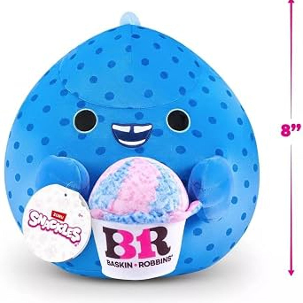SNACKLES Series 3 Olivia 8-Inch Plush with Baskin Robbins Snack Accessory