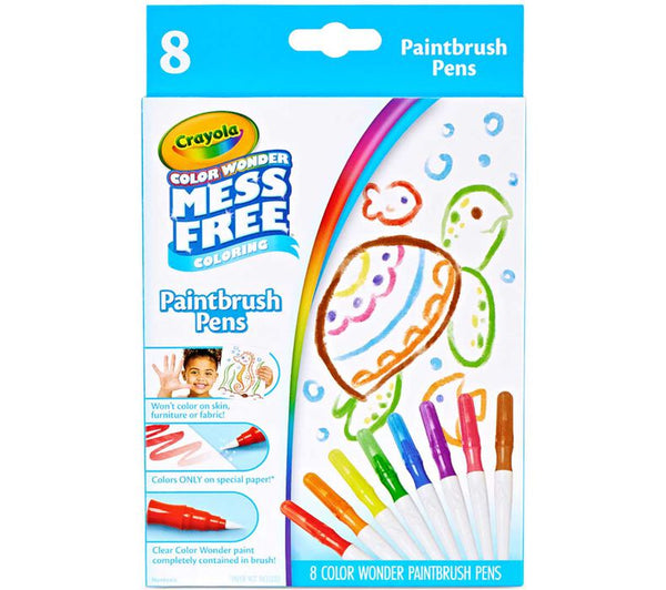 Crayola Color Wonder Paintbrush Pens, 8ct