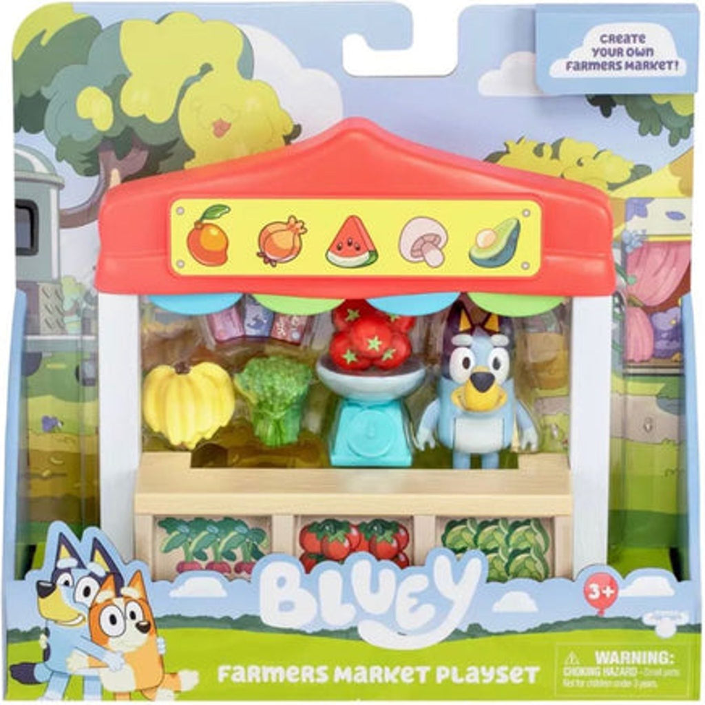 Bluey Toys Farmers Market Playset with Figure, One Size