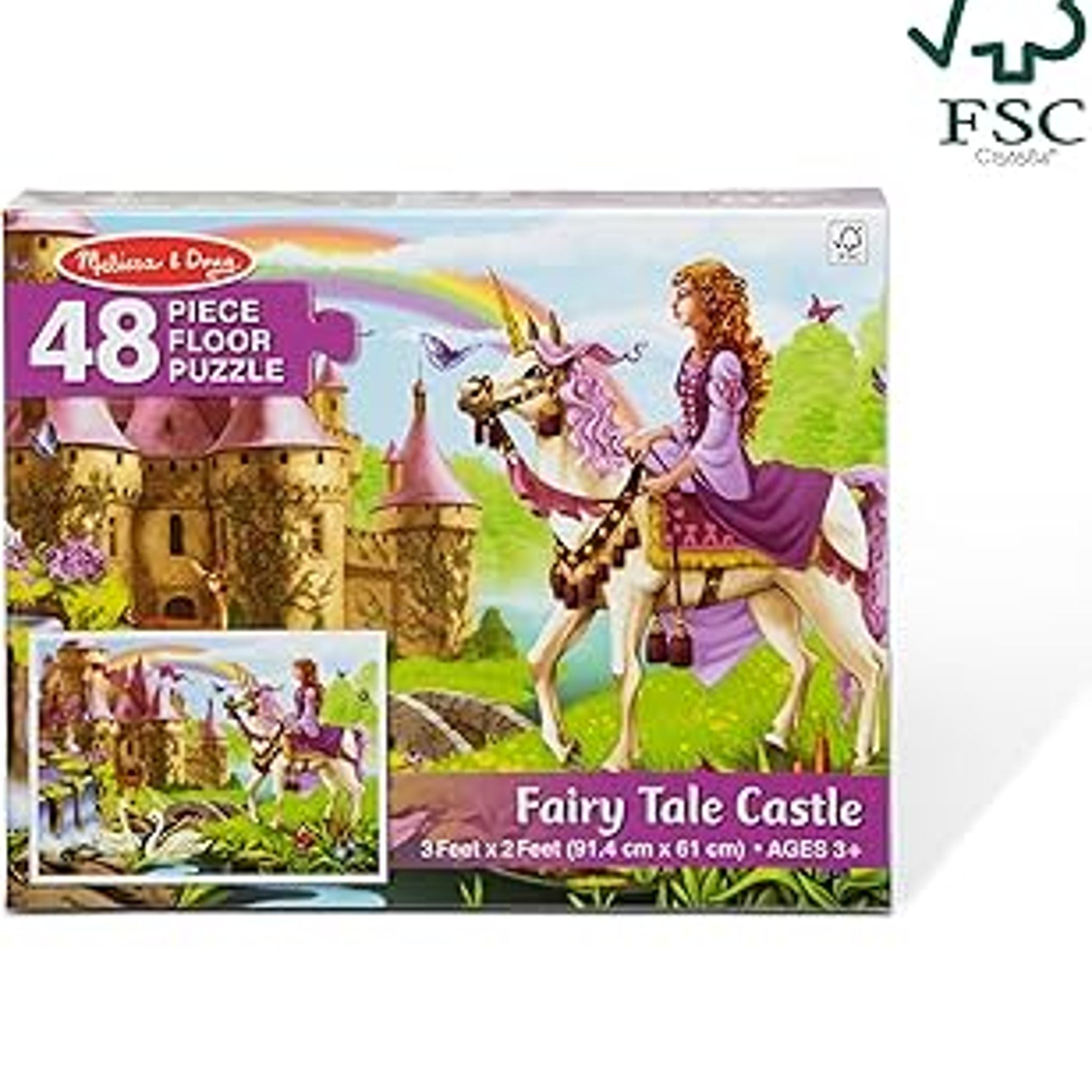 Melissa & Doug Fairy Tale Castle 48-Piece Floor Puzzle