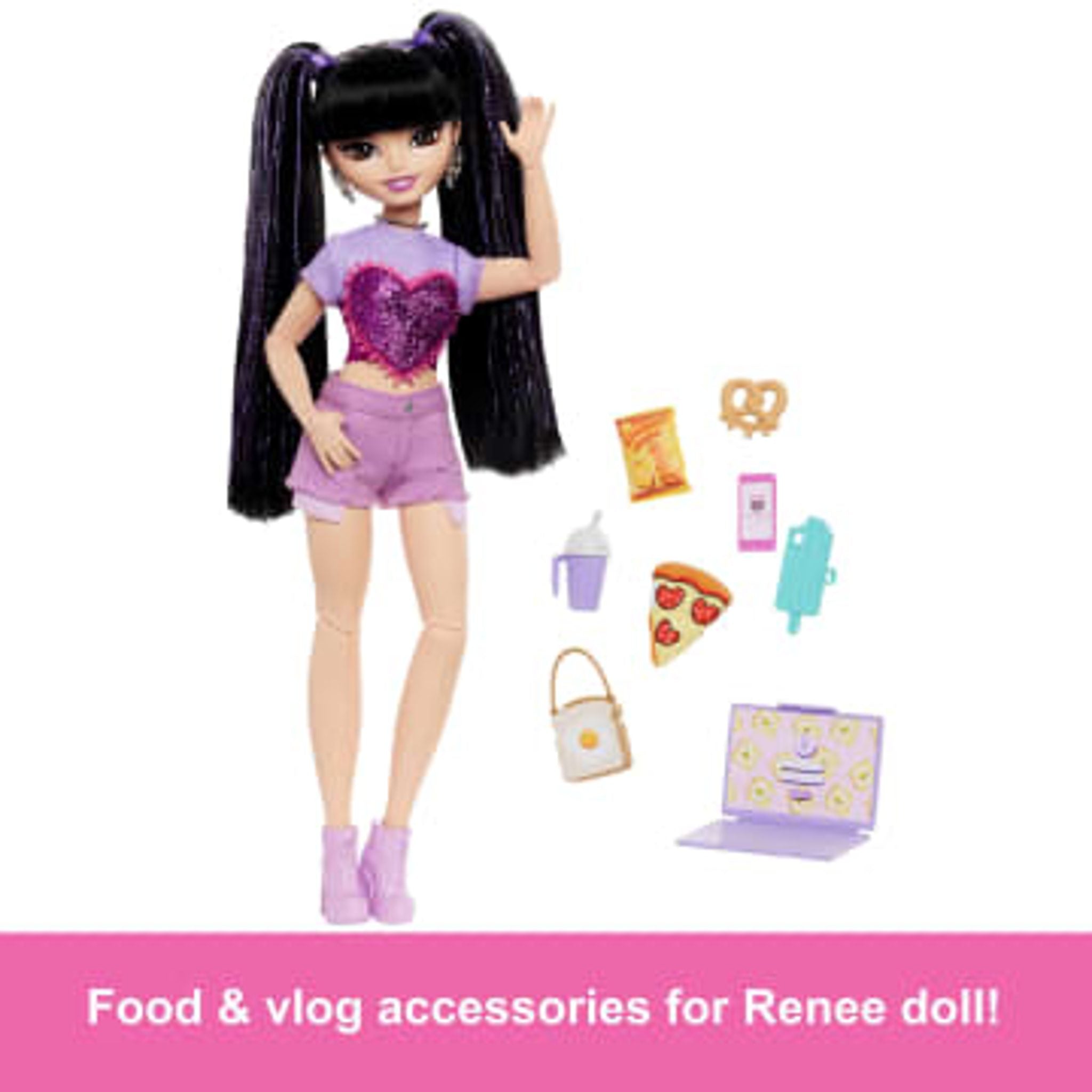 Barbie Dream Besties Renee Doll Playset with 11 Accessories