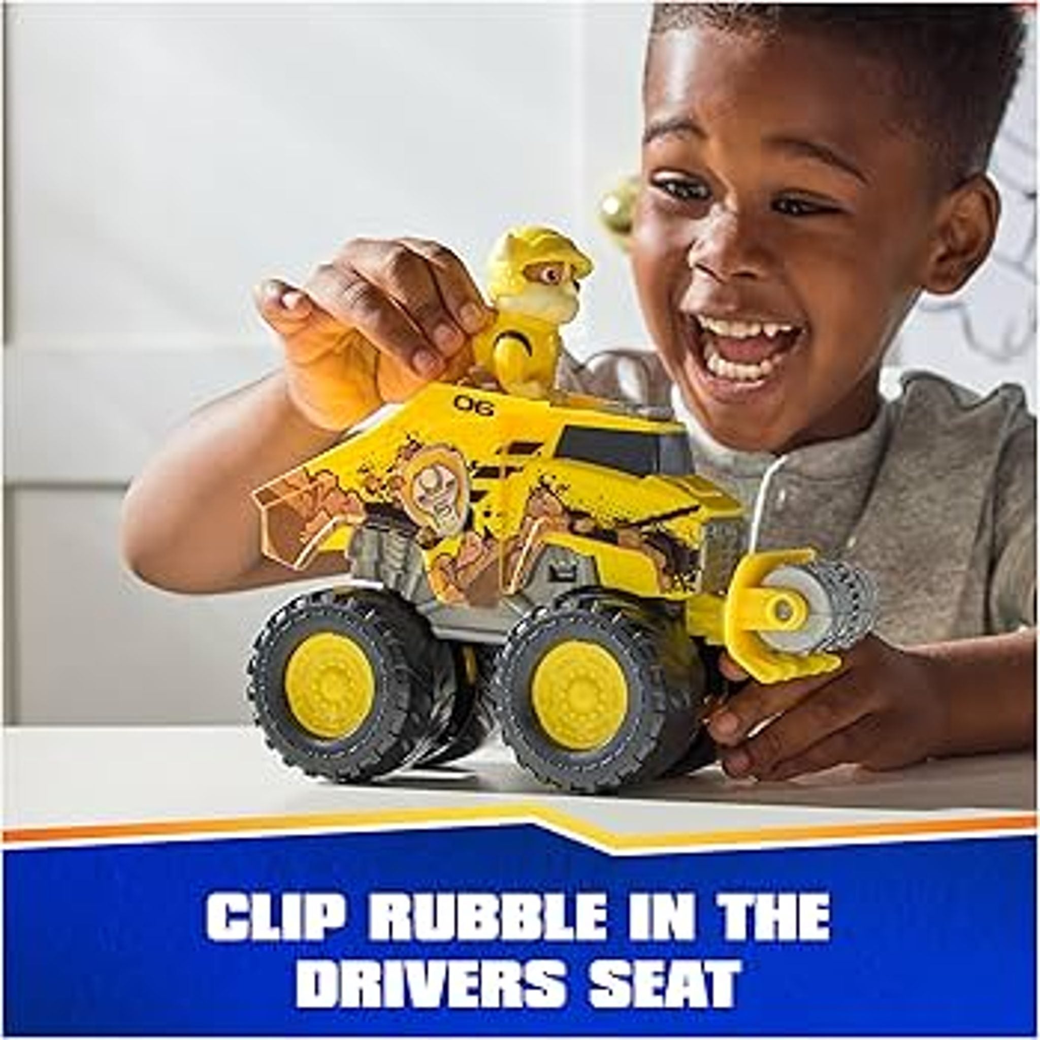 Paw Patrol Rubble Transforming Truck with Figure, Pack of 1