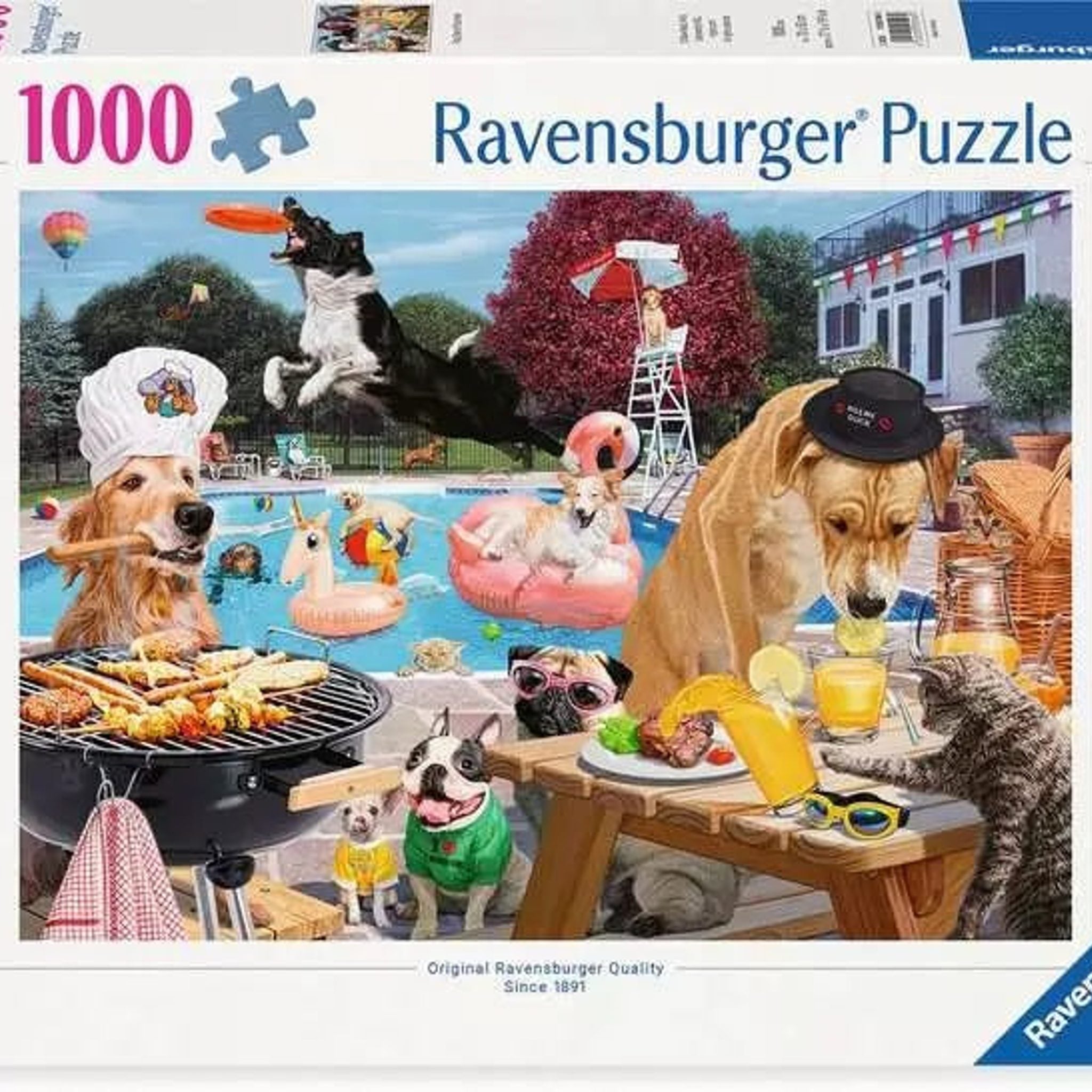 Ravensburger Dog Days of Summer 1000 Piece Jigsaw Puzzle